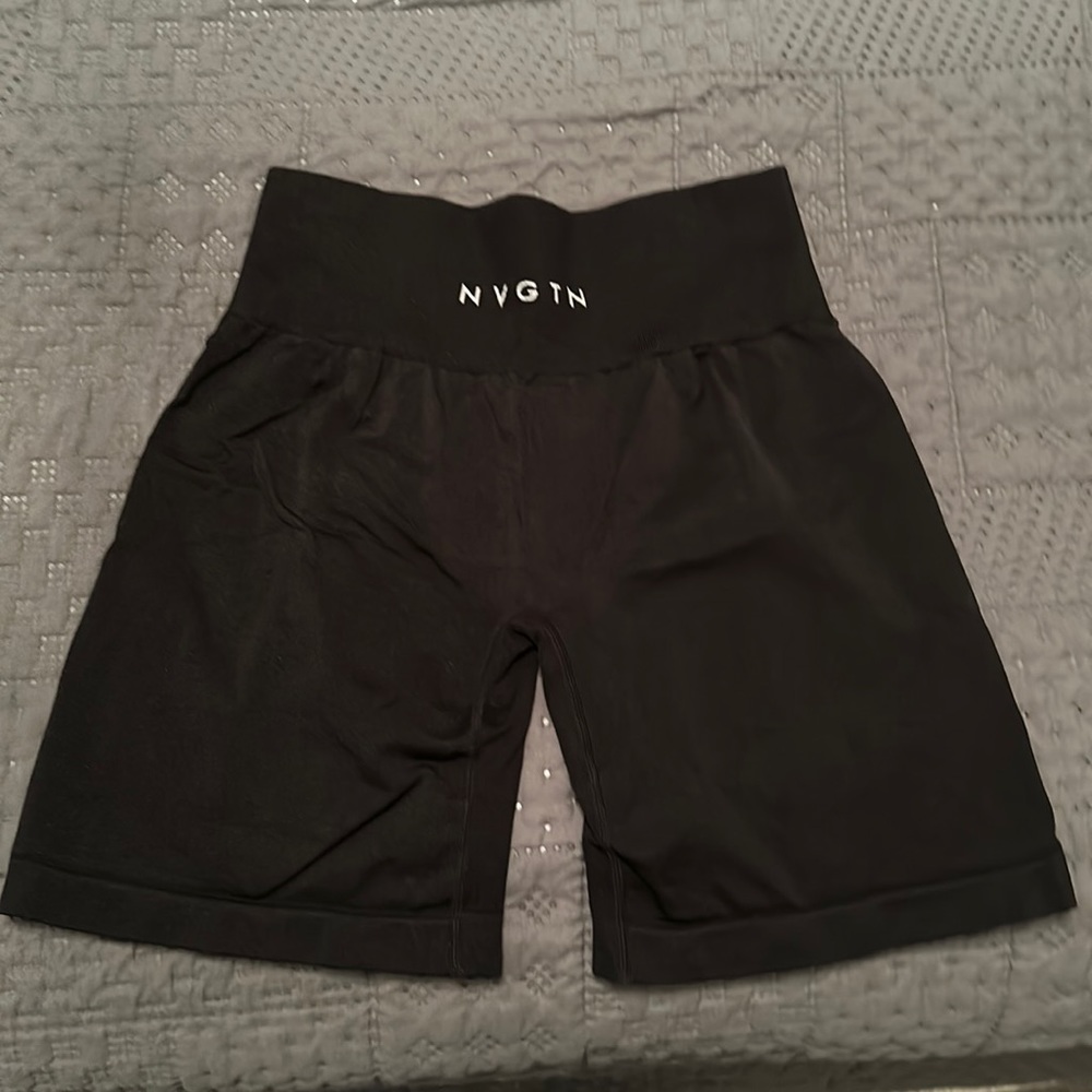 Black NVGTN biker shorts
